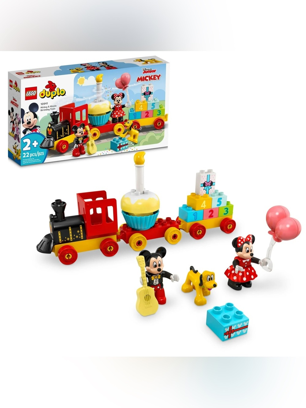 LEGO DUPLO Disney Mickey & Minnie Mouse Birthday Train Toy - Building Blocks